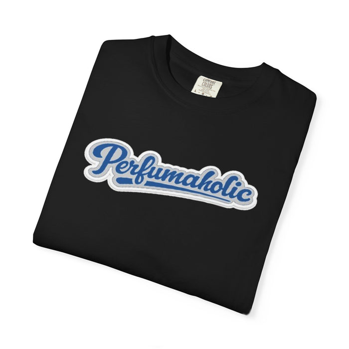 Perfumaholic script logo T-shirt | Fragrance lover tee