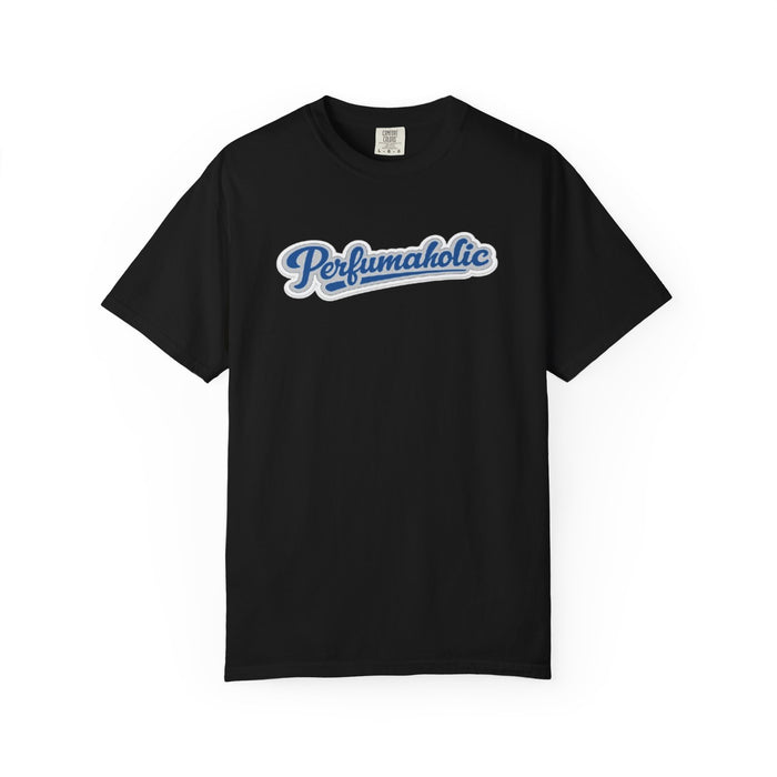 Perfumaholic script logo T-shirt | Fragrance lover tee